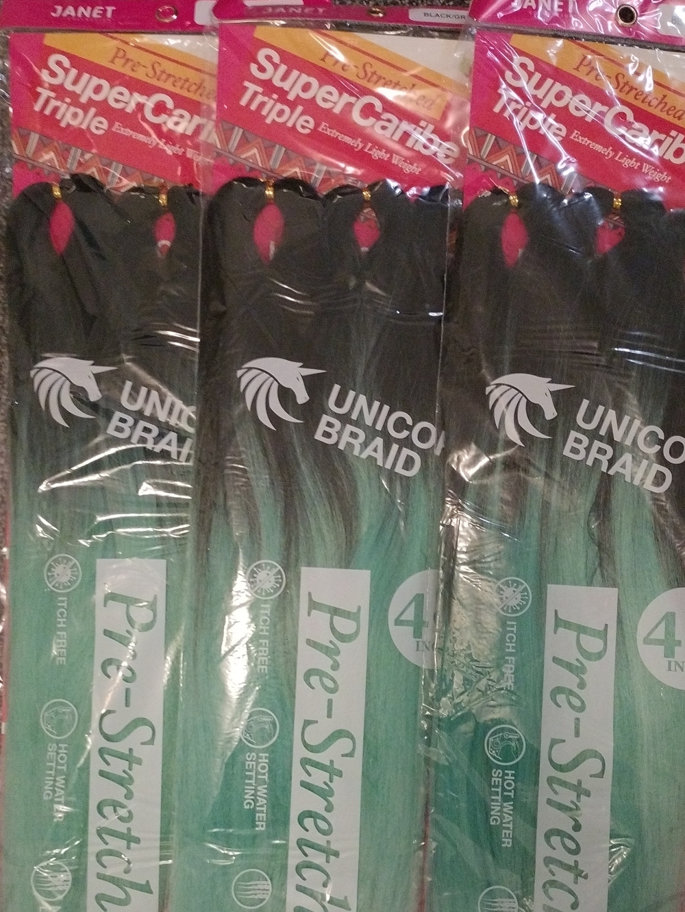 Pre-Stretched Unicorn Braid Men’s Underwear & Socks Accessory - Black to Teal